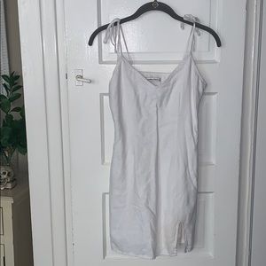 Abercrombie & Fitch White Linen mini dress 🤍